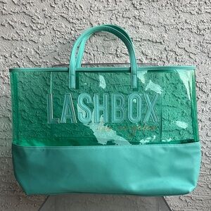 LBLA Vacation Tote XL-Lashbox LA luxury vegan leather & PVC bag-used few times